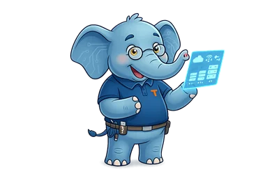 Trunky, the Ex2 mascot
