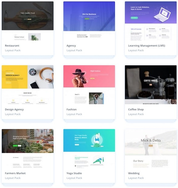 thème divi thème WordPress pages Divi builder barre latérale comparatif raisons accès à vie historique modèles elementor pro sites web