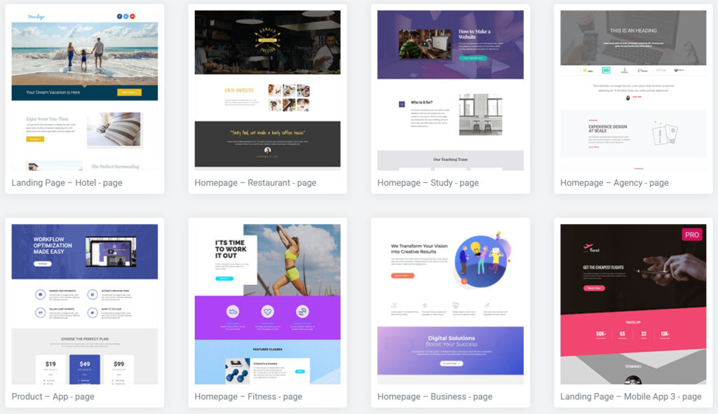 divi vs elementor vs divi page builder constructeur de page elementor Pro vidéos pop up fonctionnalités Elementor WordPress page