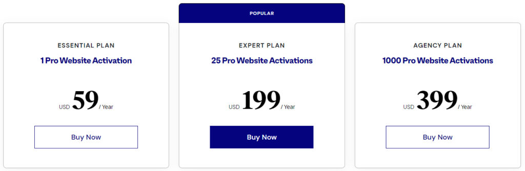 mise à jour prix Elementor page builder sites web barre latérale tests a b clic droit n'importe quel plugins comparatif comparaison