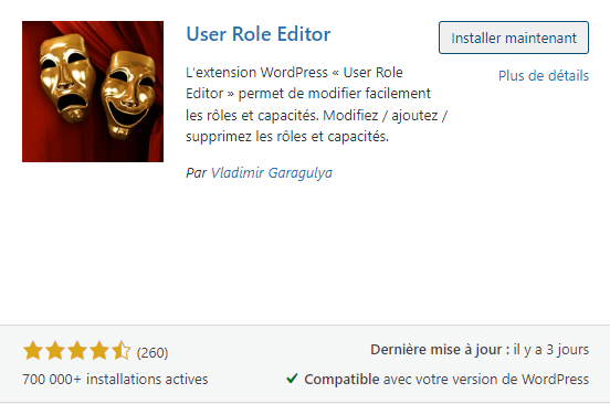 nouvel utilisateur wordpress permissions nouveaux utilisateurs comptes pages commentaires d'un utilisateur admin personne articles