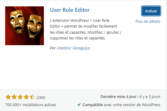 exemple comment gérer ses propres rôles créés par d'autres utilisateurs contenu blog plugins fonctionnalités personne utilisateur wordpress
