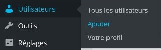 rôle nouvel utilisateur WordPress options comptes utilisateurs articles permission éditeur exemple article travers groupe wordpress