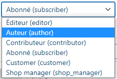 rôles wordpress utilisateurs site wordpress utilisateur permissions nouveaux utilisateurs site personne comptes administrateur pages