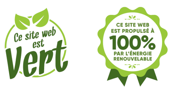 Les sceaux et certifications associés à l'hébergement web vert.
