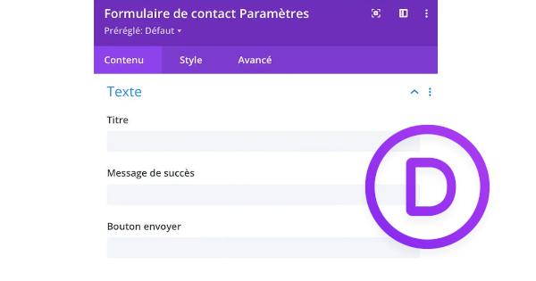 Comment configurer un formulaire de contact avec Divi?