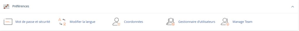 La section Préférences du panneau de contrôle cPanel