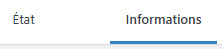 Les onglet État et Informations de la section Santé du Site de WordPress