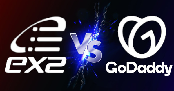 Ex2 vs. GoDaddy : Quel est le meilleur hébergeur web en 2025 ?