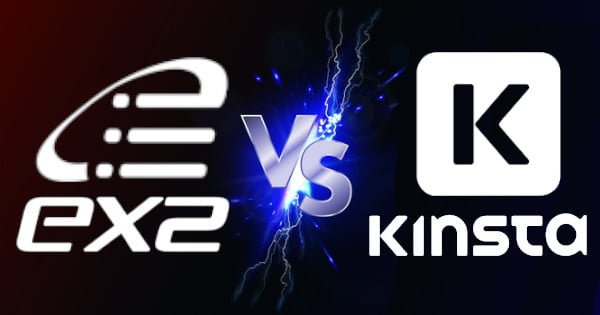 Ex2 vs. Kinsta : Quel est le meilleur hébergeur web en 2025 ?