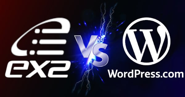 Ex2 vs. WordPress.com : Quel est le meilleur hébergeur web ?