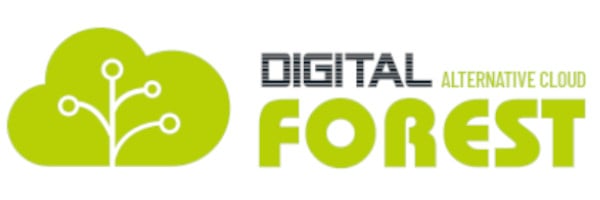 Logo de l'hébergeur web vert français Digital Forest